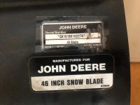 John Deere 46'' Schneeschild Nordrhein-Westfalen - Attendorn Vorschau