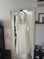 Langes weißes Kleid Hochzeit Hessen - Kassel Vorschau