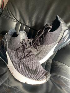 Nike air max 270 flyknit grey sales