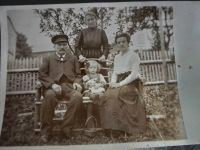 Fotografie  Personen auf der Gartenbank Fotopapier Vintage Sachsen - Neustadt Vorschau