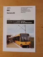Prospekt AEG Tram Straßenbahn Stadtbahn Stuttgart S-DT 8 Berlin - Charlottenburg Vorschau