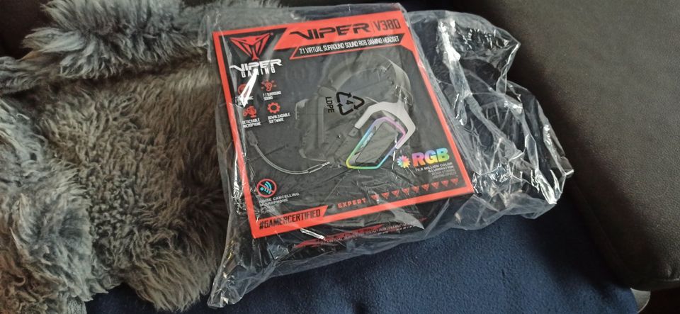 Neu! Patriot Headset Viper V380 7.1 Surround-Sound PC-Gaming RGB in Hauneck