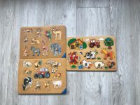 Goki Holzpuzzle Bauernhof, Fahrzeuge,Fühlpuzzle Waldorf Wandsbek - Hamburg Sasel Vorschau