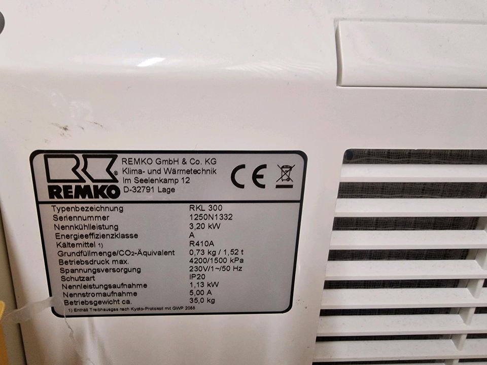 Klimagerät Klimaanlage große Kühlleistung❄️❄️❄️❄️ REMKO RKL300 in Buchen (Odenwald)