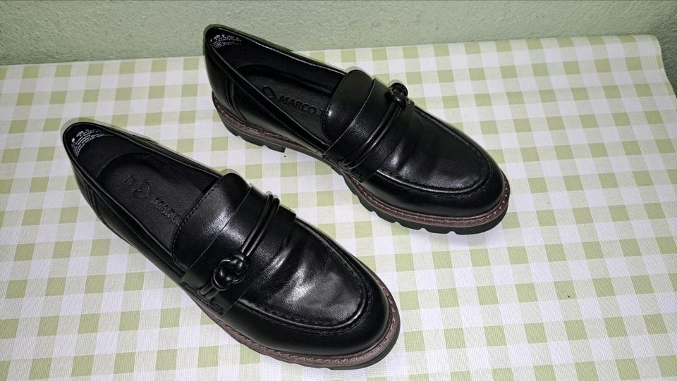 Marco Tozzi Slipper Schuhe Halbschuhe schwarz 37 in Büttelborn