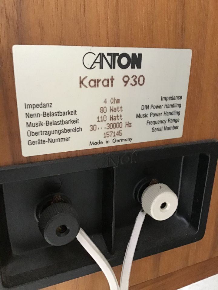 Canton Karat 930 Lautsprecherboxen (2 St.) in Löningen