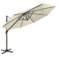 Sonnenschirm Aluminium-Mast 4-lagig Sandfarben Ampelschirm 3x3 m Bayern - Bad Kissingen Vorschau