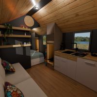 Holzwohnwagen Holzbauweise, Tiny House, Hanf- und Korkdämmung Niedersachsen - Harsefeld Vorschau