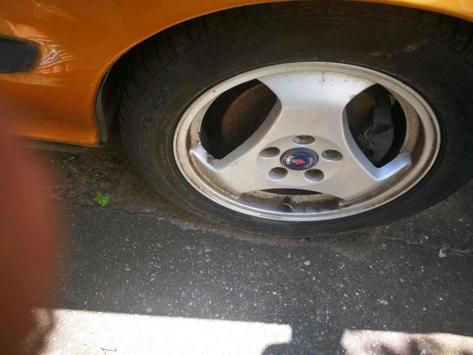 Saab alu 26  3-spoke 5x110 16 Zoll kompletträder allwetterreifen in Nürnberg (Mittelfr)