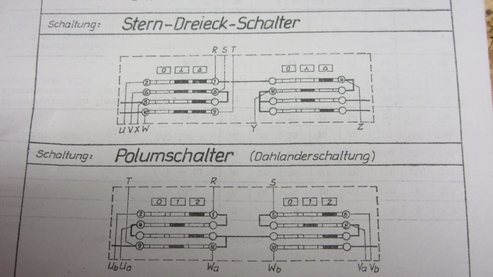 Nockenschalter Polumschalter Dahlanderschalter PN-Schalter in Schönbach