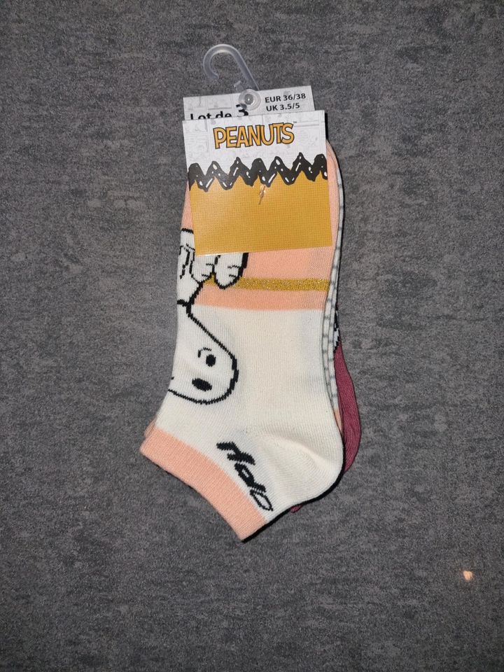 Snoopy 3er pack Socken für Erwachsene in gr.36-41 in Wölpinghausen