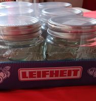 6 Leifheit Einkochgläser 0,5l, mit Deckel und Schraubring Nordrhein-Westfalen - Meerbusch Vorschau