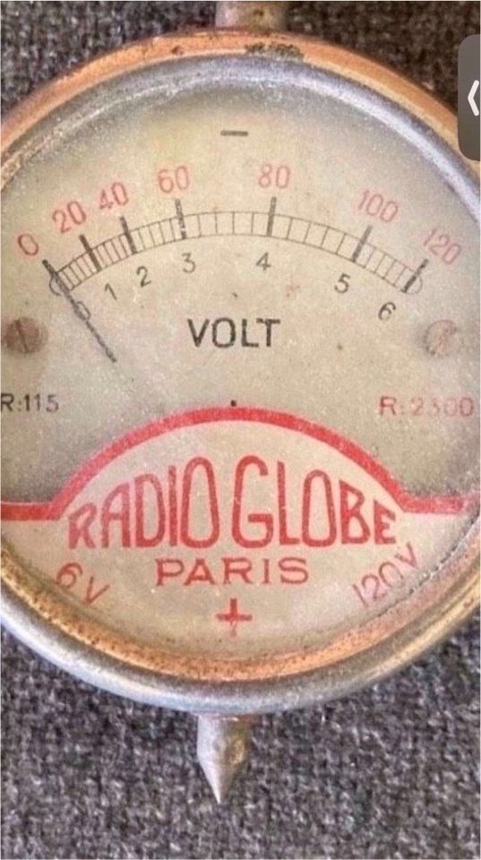 Spannungsprüfer Radio Globe Volt Voltmesser antik, Voltmessgerät in Bad Säckingen