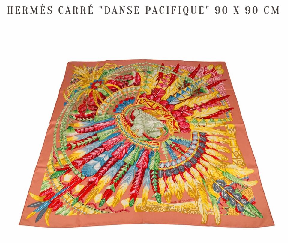 Hermès Tuch Danse Pacifique 90*90 Original 495€ mit OVP+ Rechnung in Hüffelsheim