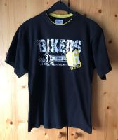 schwarzes T-Shirt Gr. 176 mit Aufdruck "Bikers" (5117) Bayern - Fensterbach Vorschau