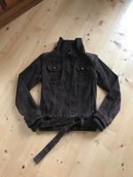 Jacke, Blouson, Echtleder, Wildleder, Strickbund, S, Vintage Thüringen - Krayenberggemeinde Vorschau