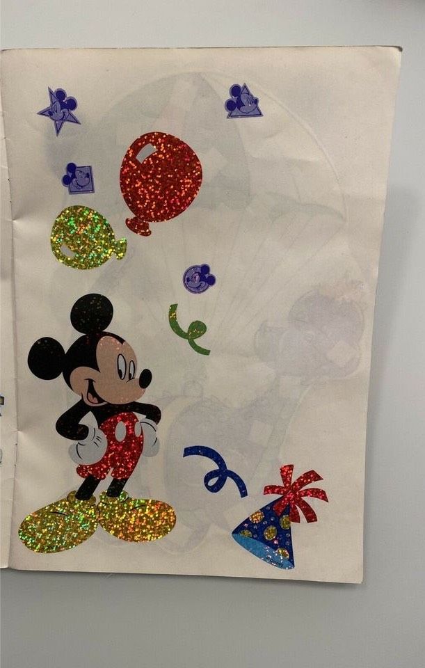 Sticker 90er Leuchtesticker Glitzer groß Disney in Neustadt am Rübenberge