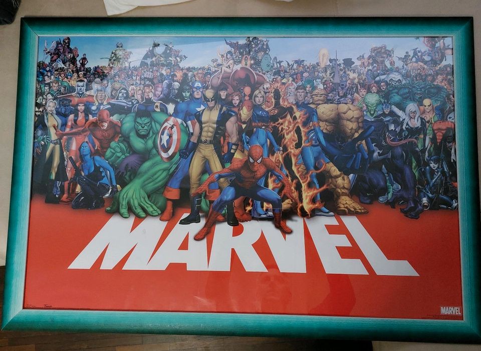 Marvel Poster Heros gerahmt in Ottobrunn