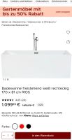 Badewanne freistehend weiß rechteckig Hessen - Wehretal Vorschau