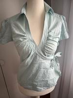 H&M Sommer Wickelbluse kurzarm Gr, 38 Mint/lindgrün Niedersachsen - Hann. Münden Vorschau