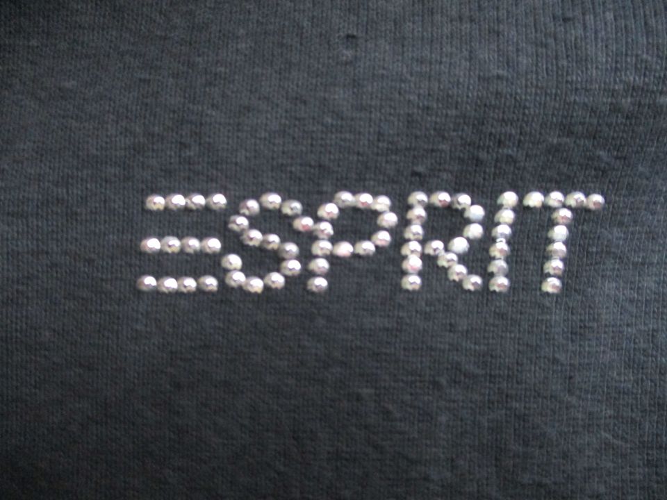 ESPRIT: Shirt/Kurzarmpulli (L) mit Pailletten-Logo in Oldenburg