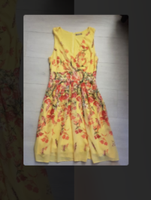 Neu Sommerkleid Orsay gelb Blumen bunt 38 M V-Ausschnitt Frankfurt am Main - Nordend Vorschau