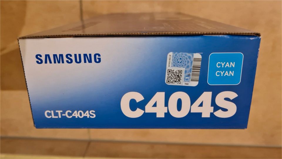 Leere Tonerkartusche Samsung CLT404 - cyan / blau in Nördlingen