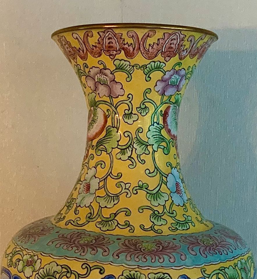 Alte Cloisonne Vase, Kanton. CHINA, um 1900/1910. in Krefeld