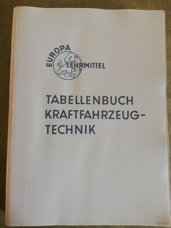Europa Fachbuch Tabellenbuch Kraftfahrzeugtechnik 1976 in Lauterbach (Hessen)