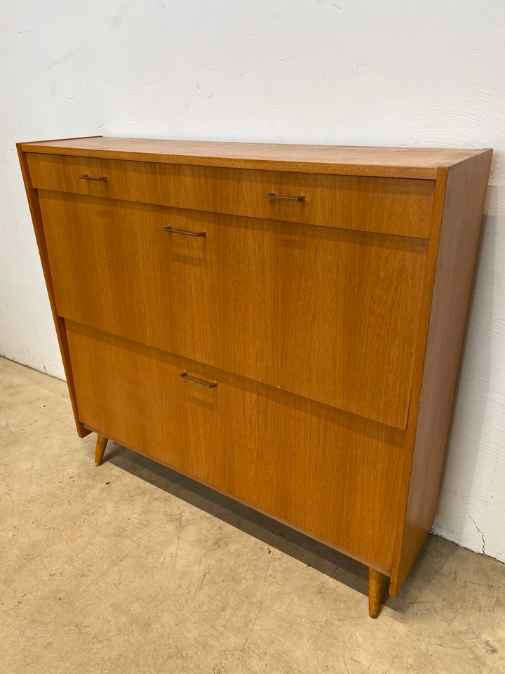 Mid Century Schuhschrank Schuhboy Hocker Kommode Sideboard 60er in Bonn