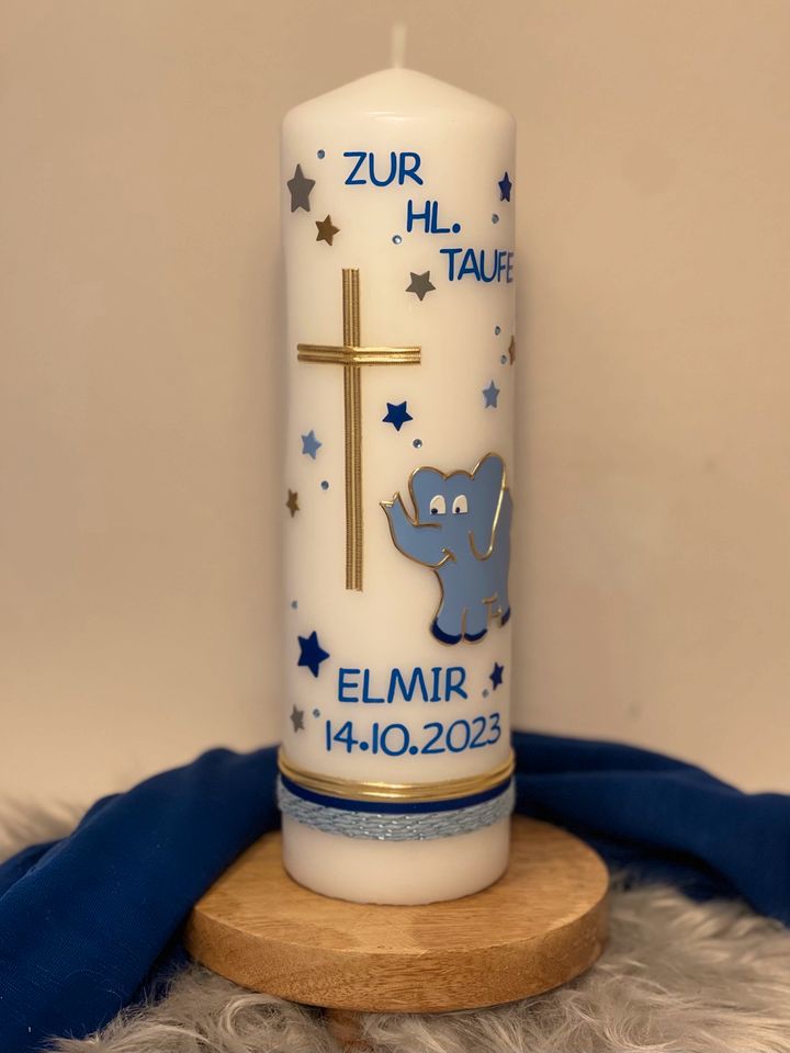 Taufkerze handgemacht Taufe in Ensdorf