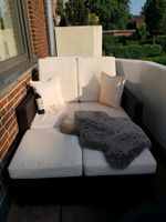 Lounge, verstellbares Rattan Sofa ideal für kleinen Balkon Nordrhein-Westfalen - Herzogenrath Vorschau