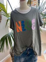 Made Italy T-Shirt Vokuhila olive  "Nice" bunt L/XL oversize Neu Nordrhein-Westfalen - Kirchlengern Vorschau