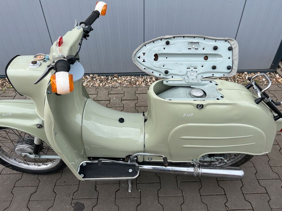 Simson Schwalbe KR51/1 KR51 1974 RESTAURIERT Moped Mofa D129 in Osterweddingen