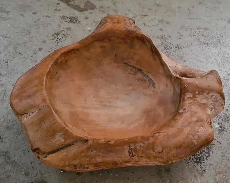 Dekoschale aus Holz, Massivholz, gebraucht, ca 50x30cm in Peißenberg