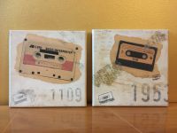 Le Cassette Kassette Retro Shabby Collage Wand-Bild Keilrahmen Sachsen - Schkeuditz Vorschau