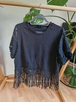 desigual Shirt schwarz gr L mit Fransen Niedersachsen - Laatzen Vorschau