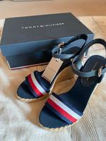 Tommy Hilfiges Sandalen Keilabstatz Wedges Open Toe Espadrilles Hessen - Flörsbachtal Vorschau