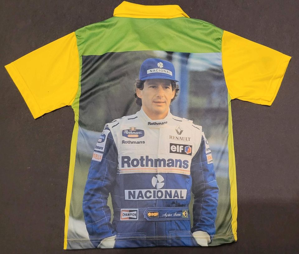Ayrton Senna Trikot T-Shirt Fan Shirt in Wasserlosen