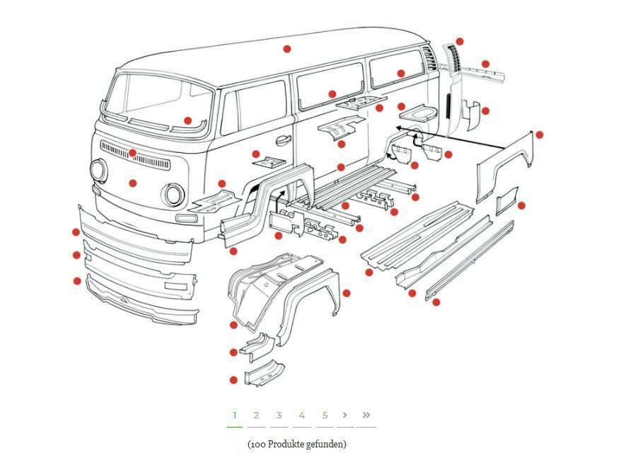 VW Bus T1 T2  | Blechteile | Karosserieteile | Reparaturbleche in Uttenweiler