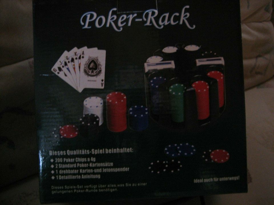 Poker -Rack Pokerspiel Spiel neu ovp in Weißenstadt