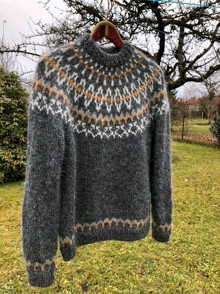 Wollpullover für Jagd handgestrickt Maßanfertigung Islandpullove in Schongau