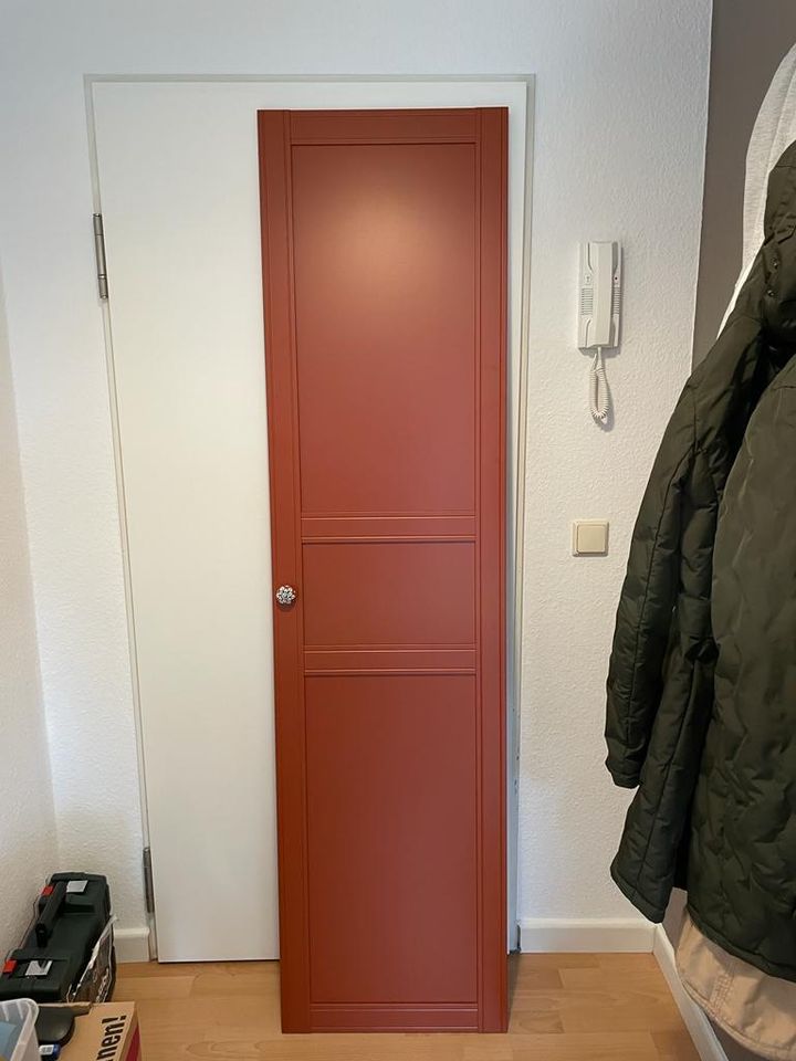 2 Ikea Pax Grimo Schranktüren Flisberget in rot für 201cm Schrank in Potsdam