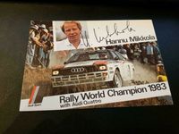 Autogrammkarte Hannu Mikkola Audi quattro 83 Rallye Bayern - Kösching Vorschau