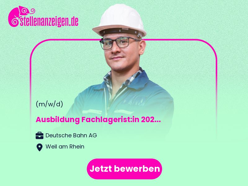 Ausbildung Fachlagerist:in 2024 in Weil am Rhein