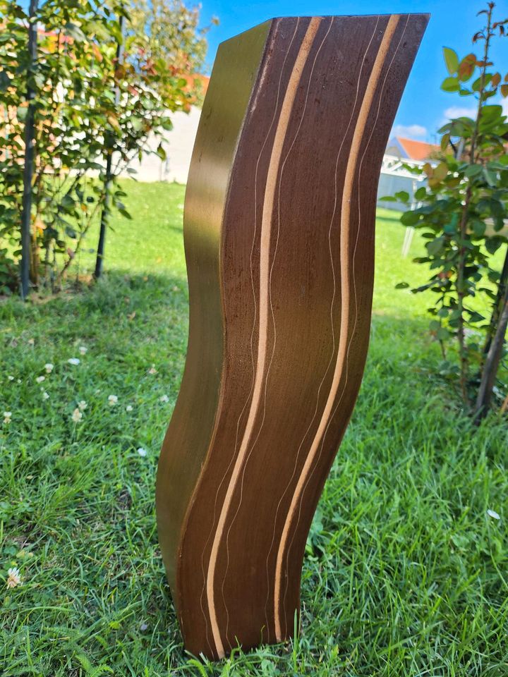 Holzvase Deko 60cm braun in Seegebiet Mansfelder Land