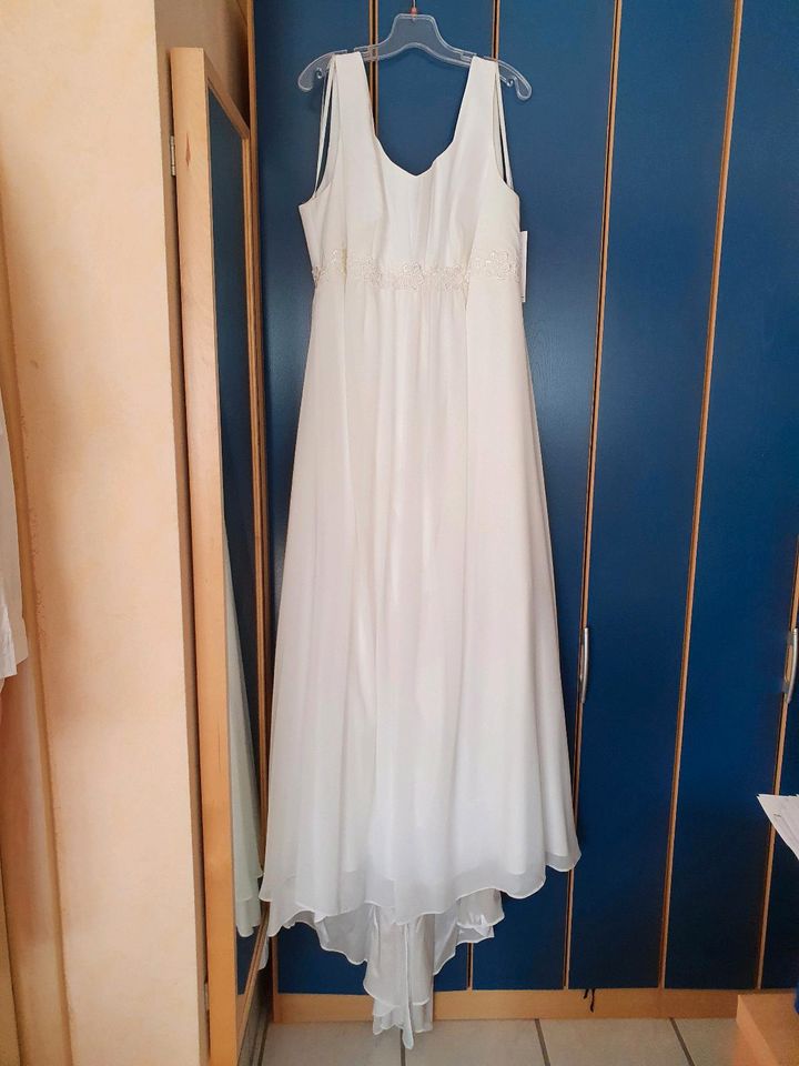 Brautkleid Hochzeit Umstand Schwanger ivory 52 95G Schleppe in Sehnde