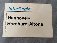 Zuglaufschild InterRegio Hannover-Hamburg-Altona Niedersachsen - Adenbüttel Vorschau