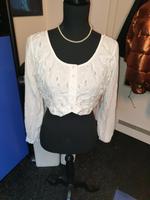 Bluse, Pailetten, Perlen, Weiss, Otto Essen-West - Holsterhausen Vorschau