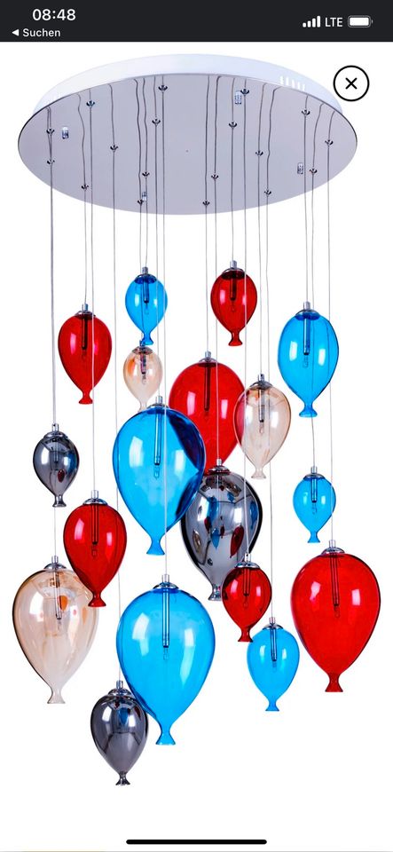 Lampe Design Luftballons Glas bunt Hingucker in Bonn